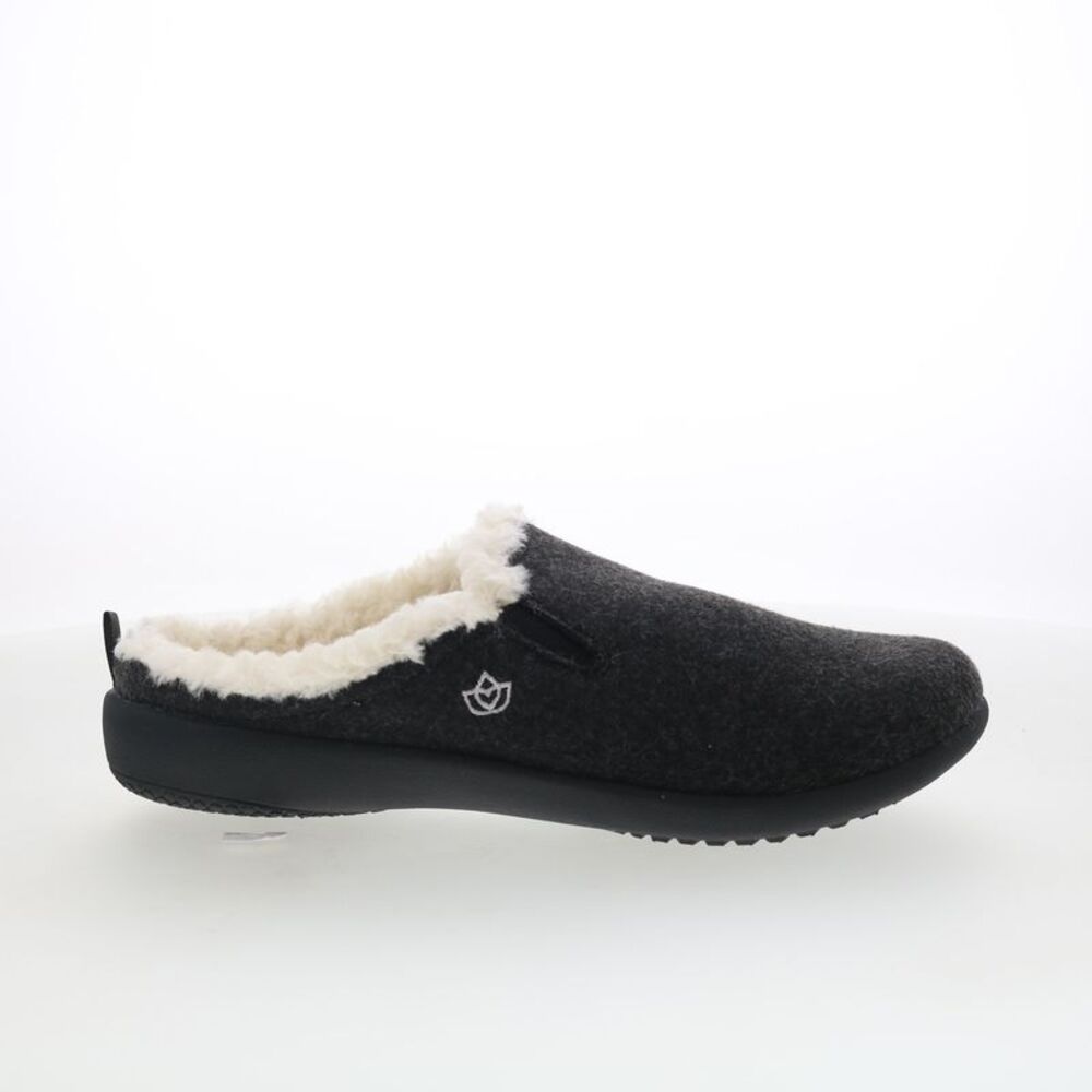 Spenco Womens Dundee Wool Slipper Black Shoes (NWT)